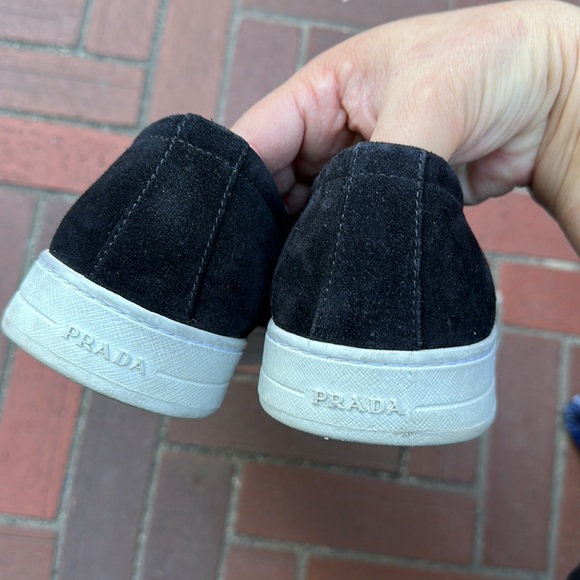 Prada, canvas and suede slip Ons. Worn good cond - Picture 2 of 5
